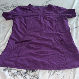 Medium purple scrub top